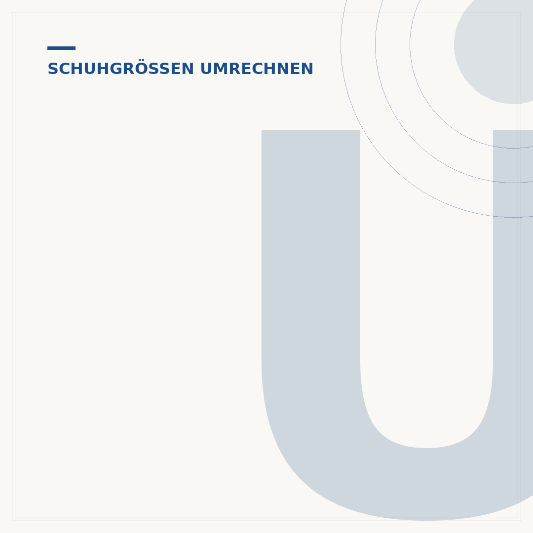 Umrechnung Schuhgröße in cm