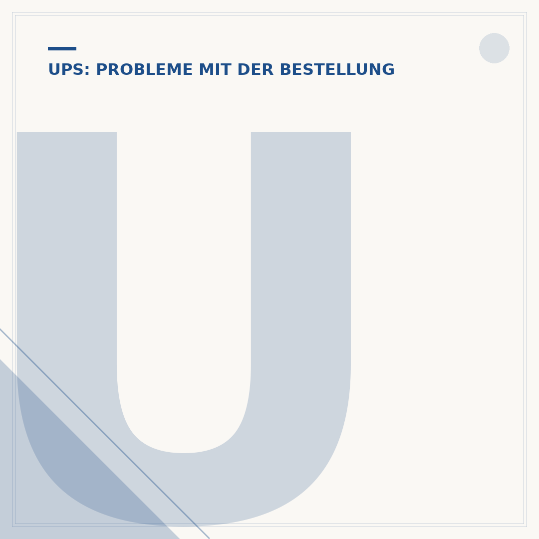 UPS Sendung stornieren: So gehen Sie vor