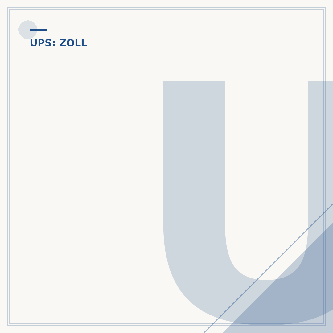 UPS Zoll: Gebühren, Abwicklung und wie Sie Kosten sparen
