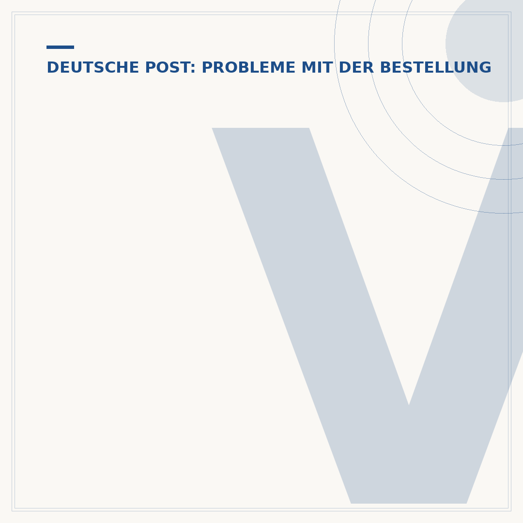 Verlorene Briefe der Deutschen Post: Was tun?