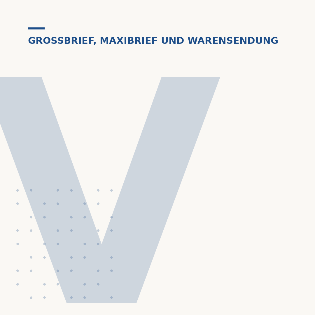 Versand als Großbrief