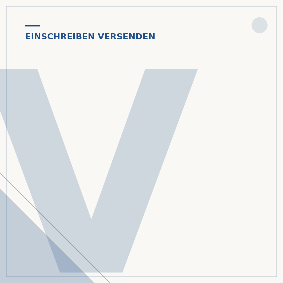 Versandart Einschreiben: Was Sie wissen müssen