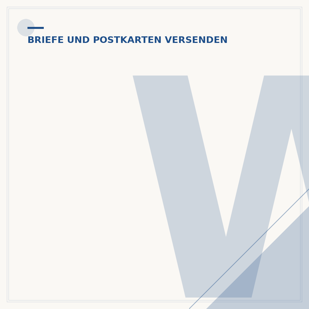 Welche Briefmarke kommt auf einen normalen Brief?
