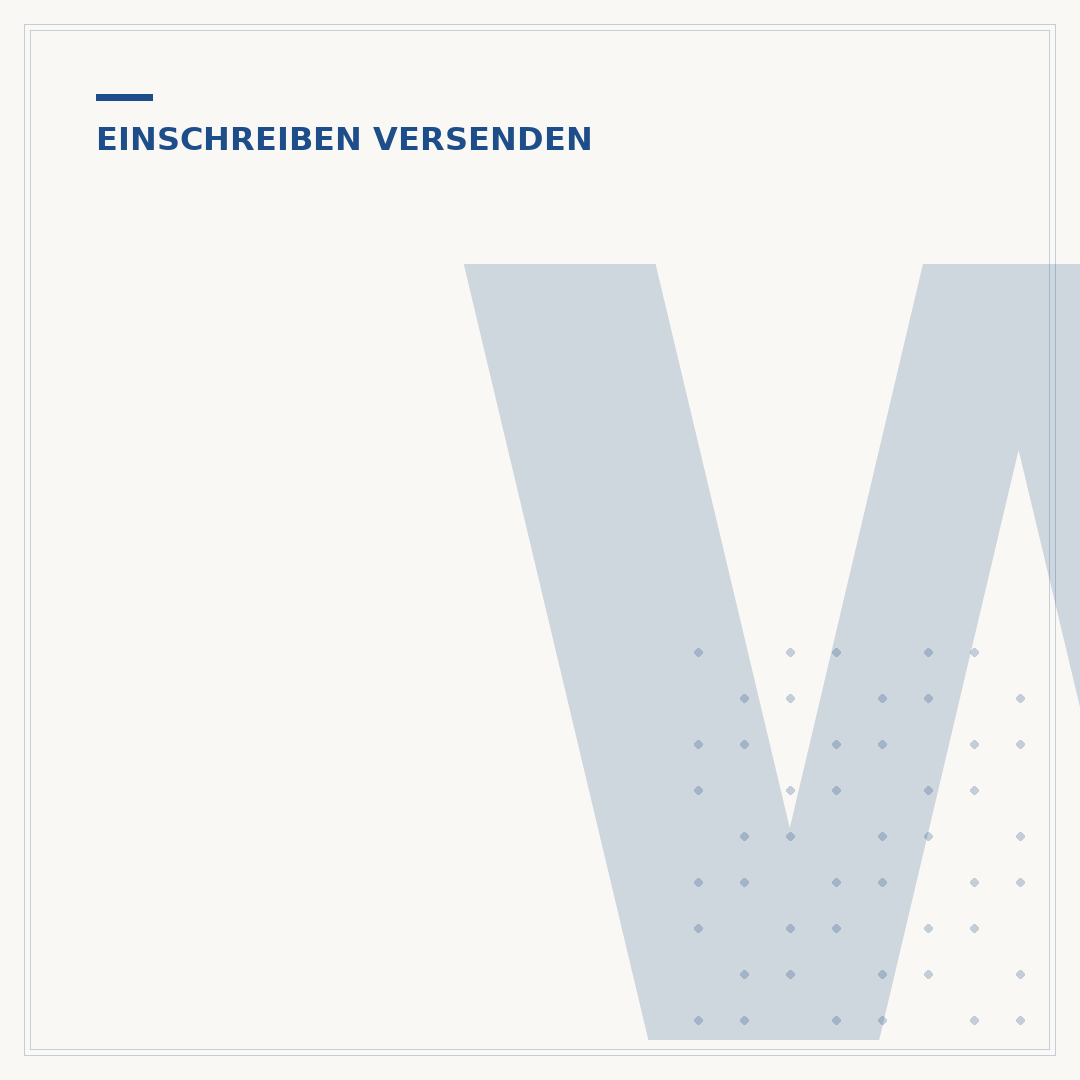 Wie lang dauert ein Brief per Einschreiben?