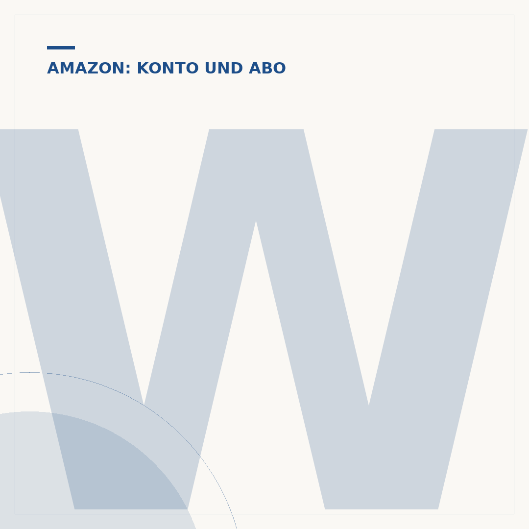 Wo finde ich mein Amazon-Konto?