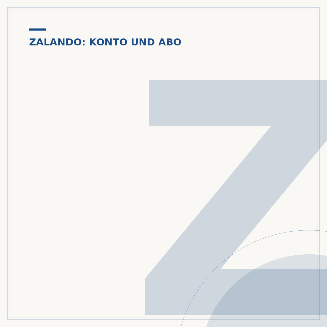 Zalando Konto erstellen