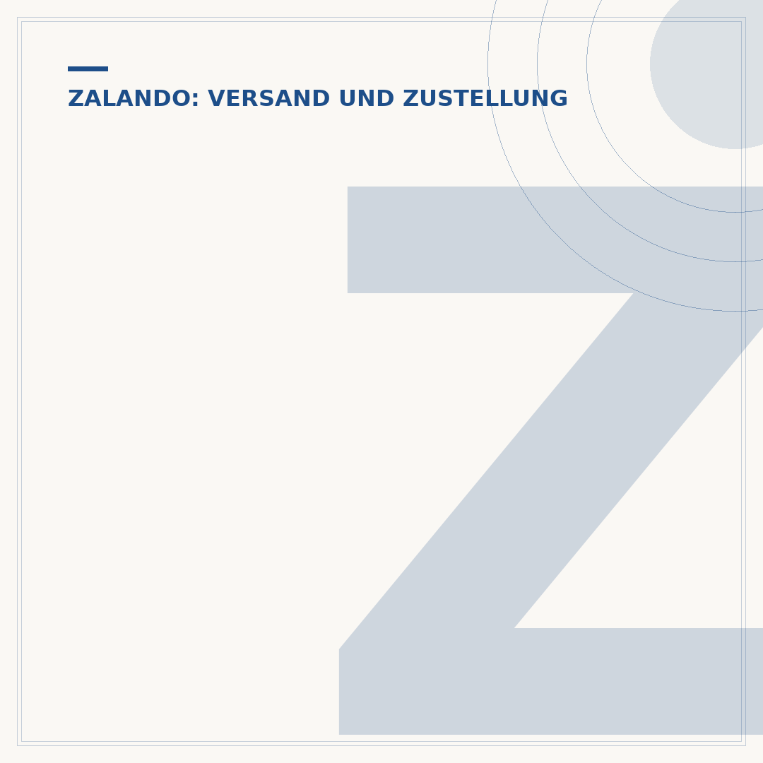 Zalando Lieferung: Kosten, Zeiten und Optionen prüfen