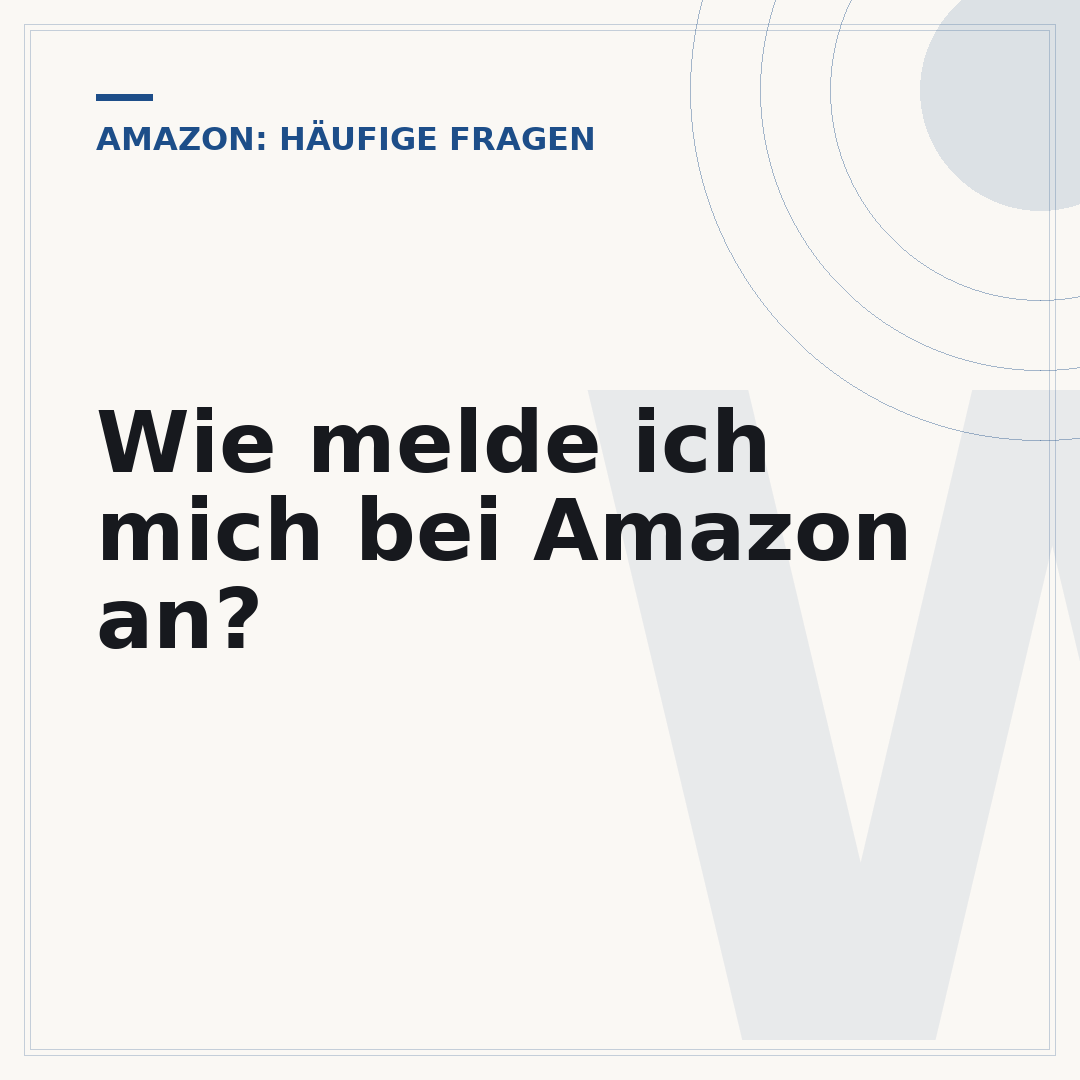 Wie melde ich mich bei Amazon an?