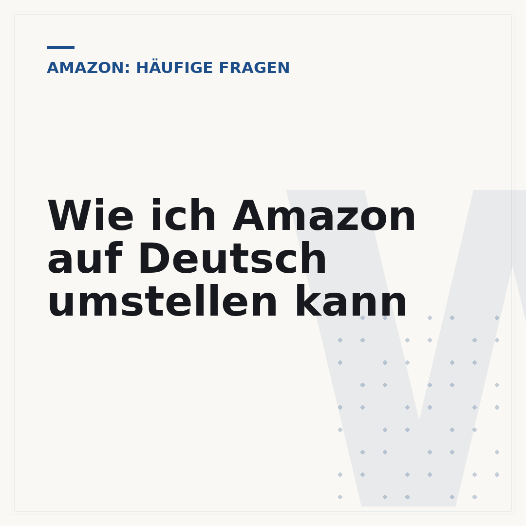 Wie ich Amazon auf Deutsch umstellen kann
