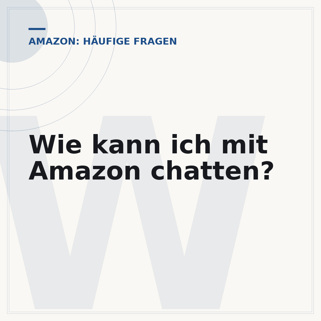 Wie kann ich mit Amazon chatten?