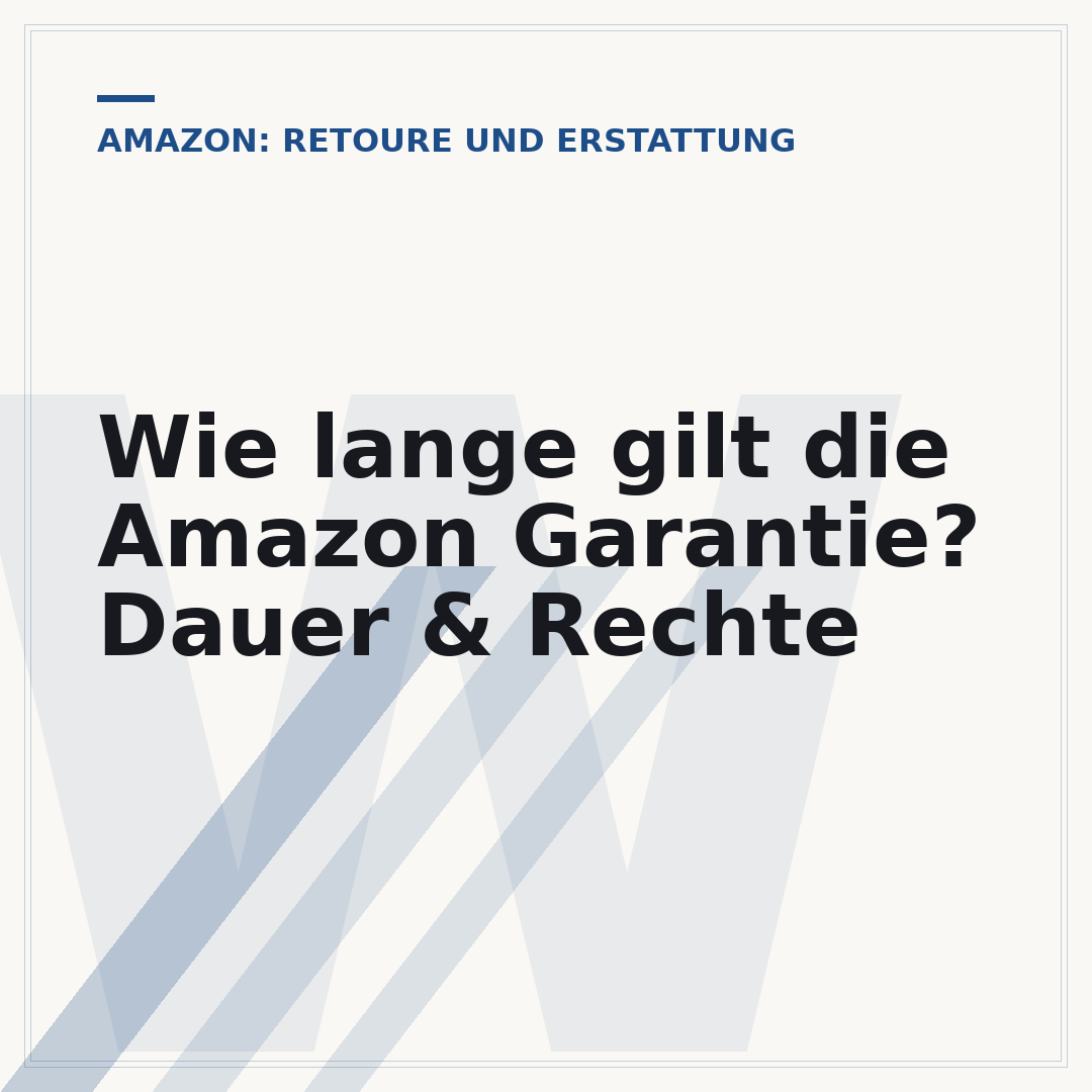 Wie lange gilt die Amazon Garantie? Dauer & Rechte