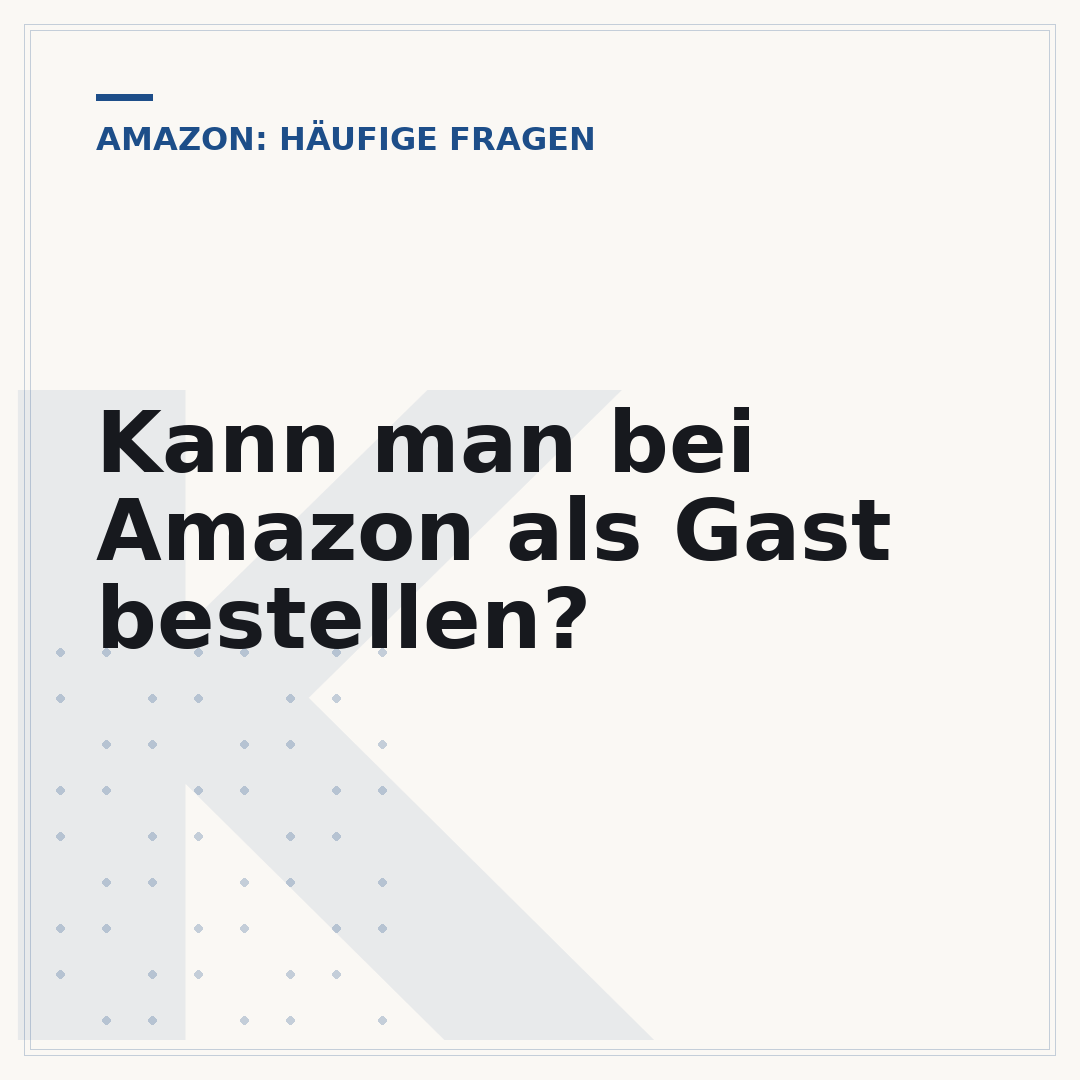 Kann man bei Amazon als Gast bestellen?