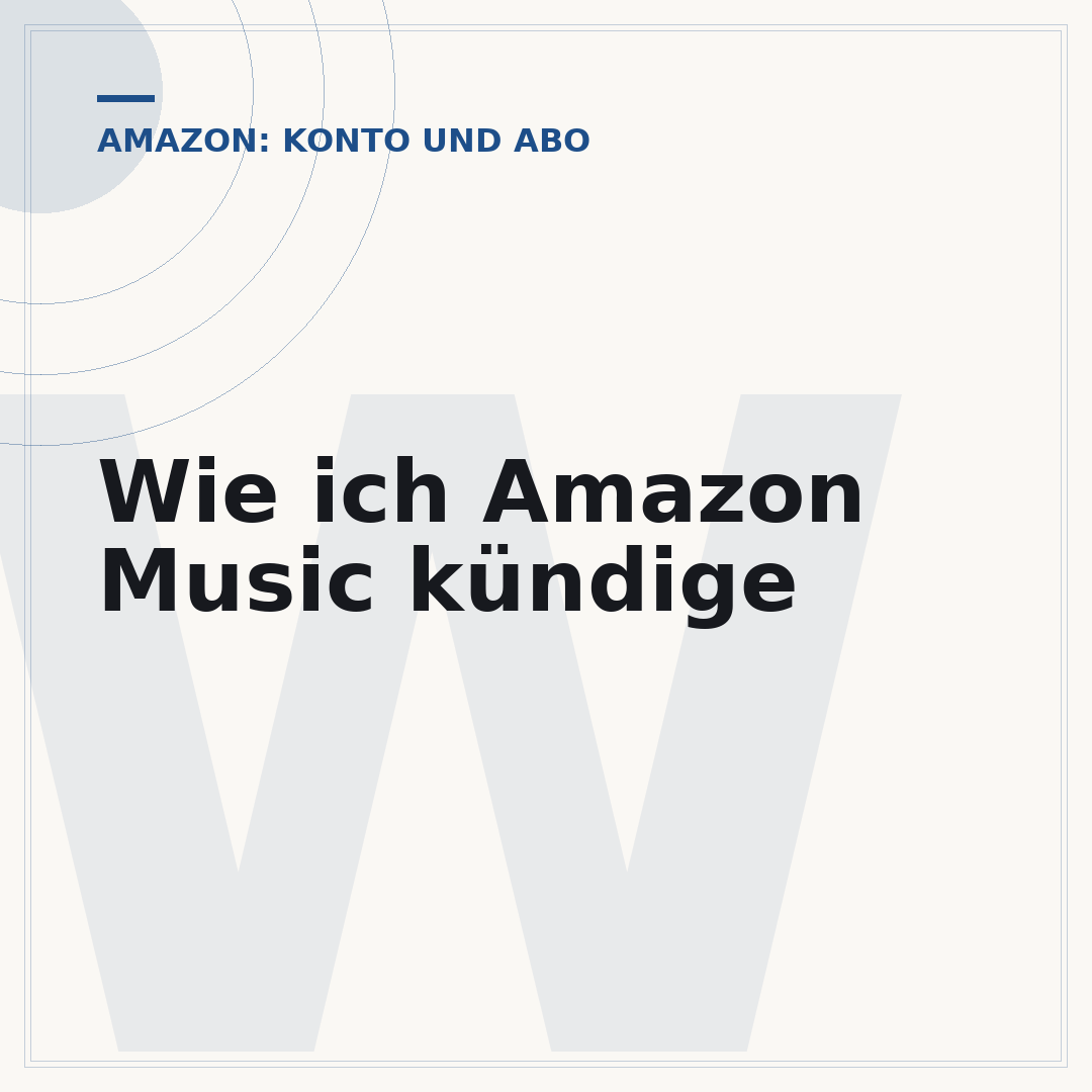Wie ich Amazon Music kündige