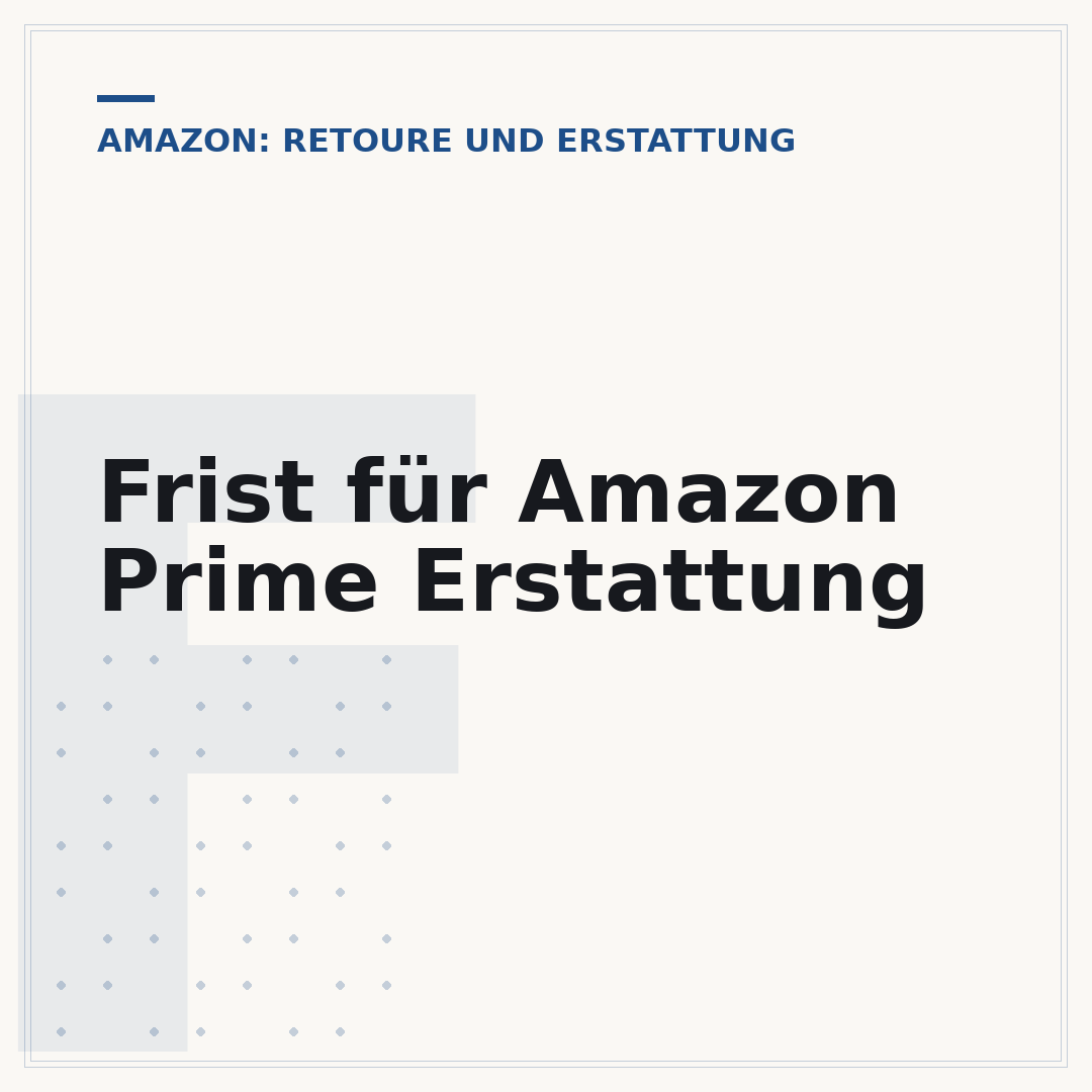 Frist für Amazon Prime Erstattung