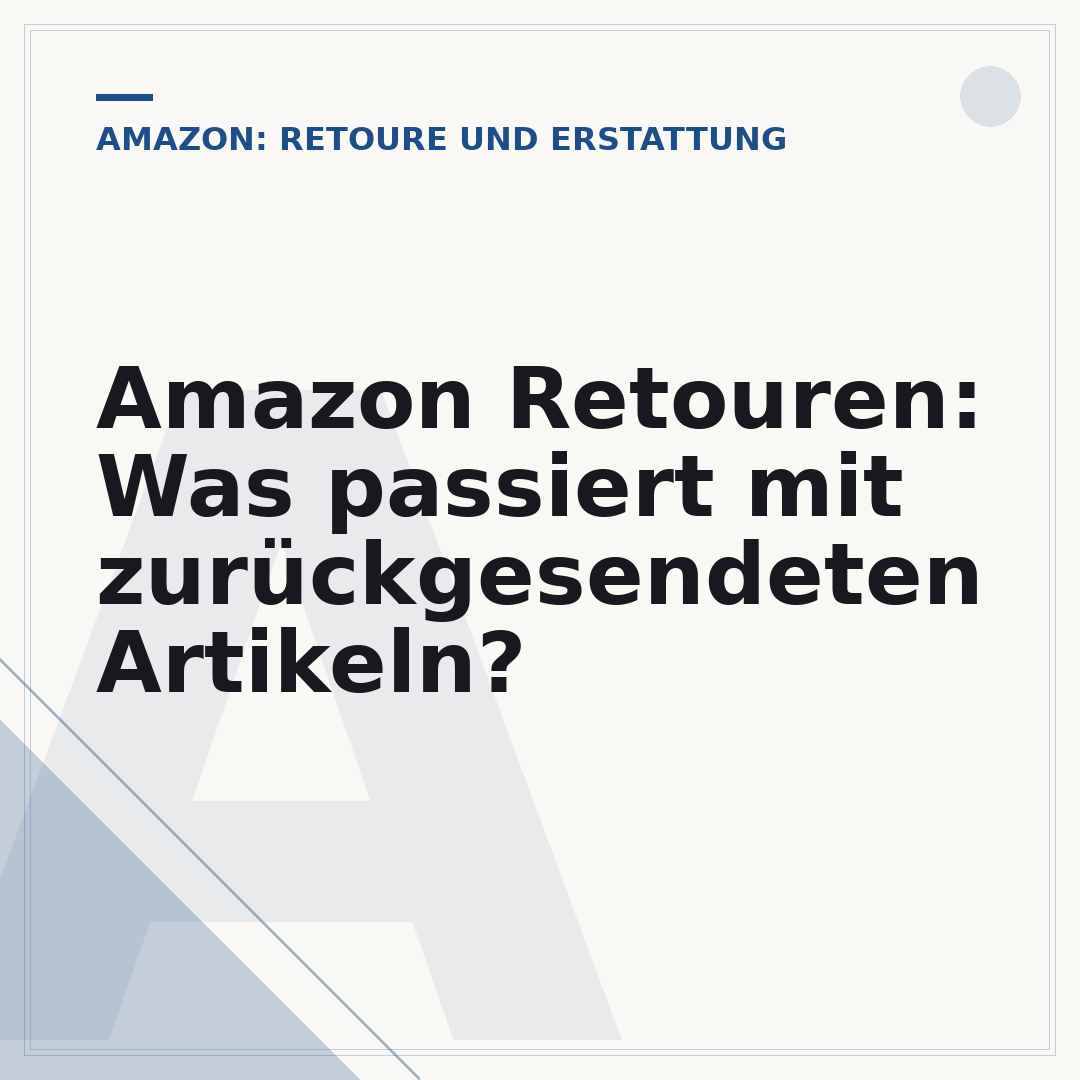 Amazon Retouren: Was passiert mit zurückgesendeten Artikeln?