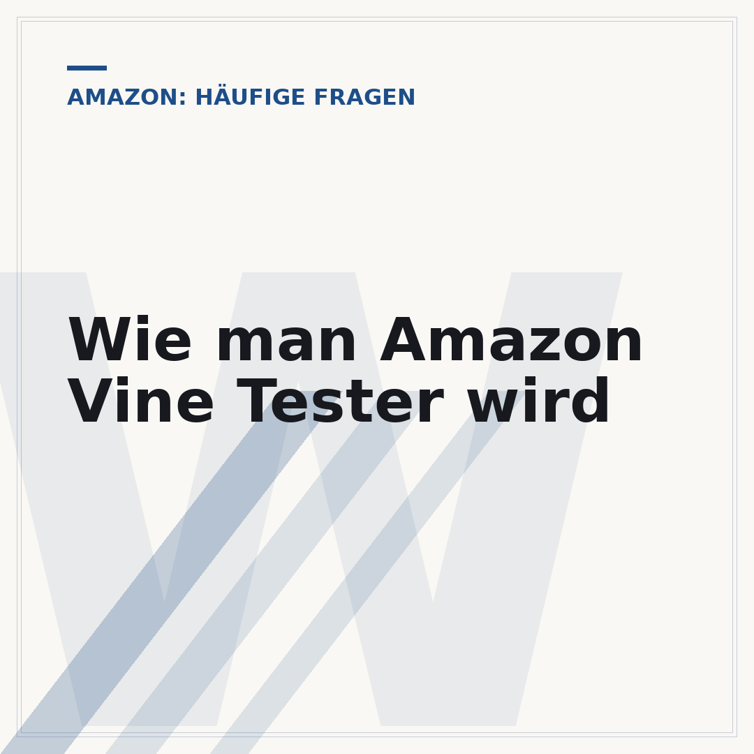 Wie man Amazon Vine Tester wird