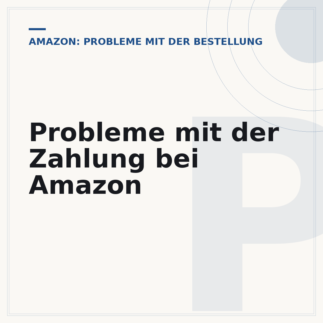 Probleme mit der Zahlung bei Amazon