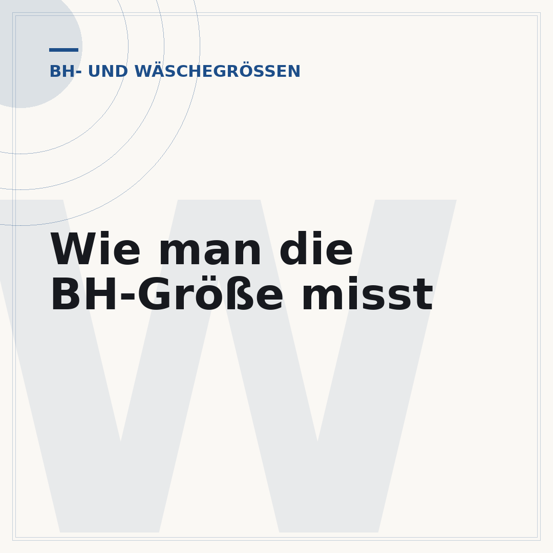 Wie man die BH-Größe misst