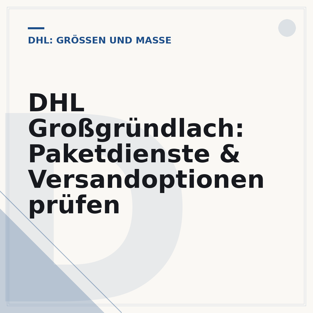 DHL Großgründlach: Paketdienste & Versandoptionen prüfen