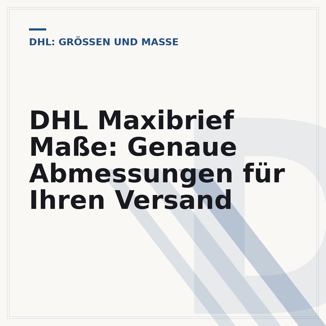 DHL Maxibrief Maße: Genaue Abmessungen für Ihren Versand