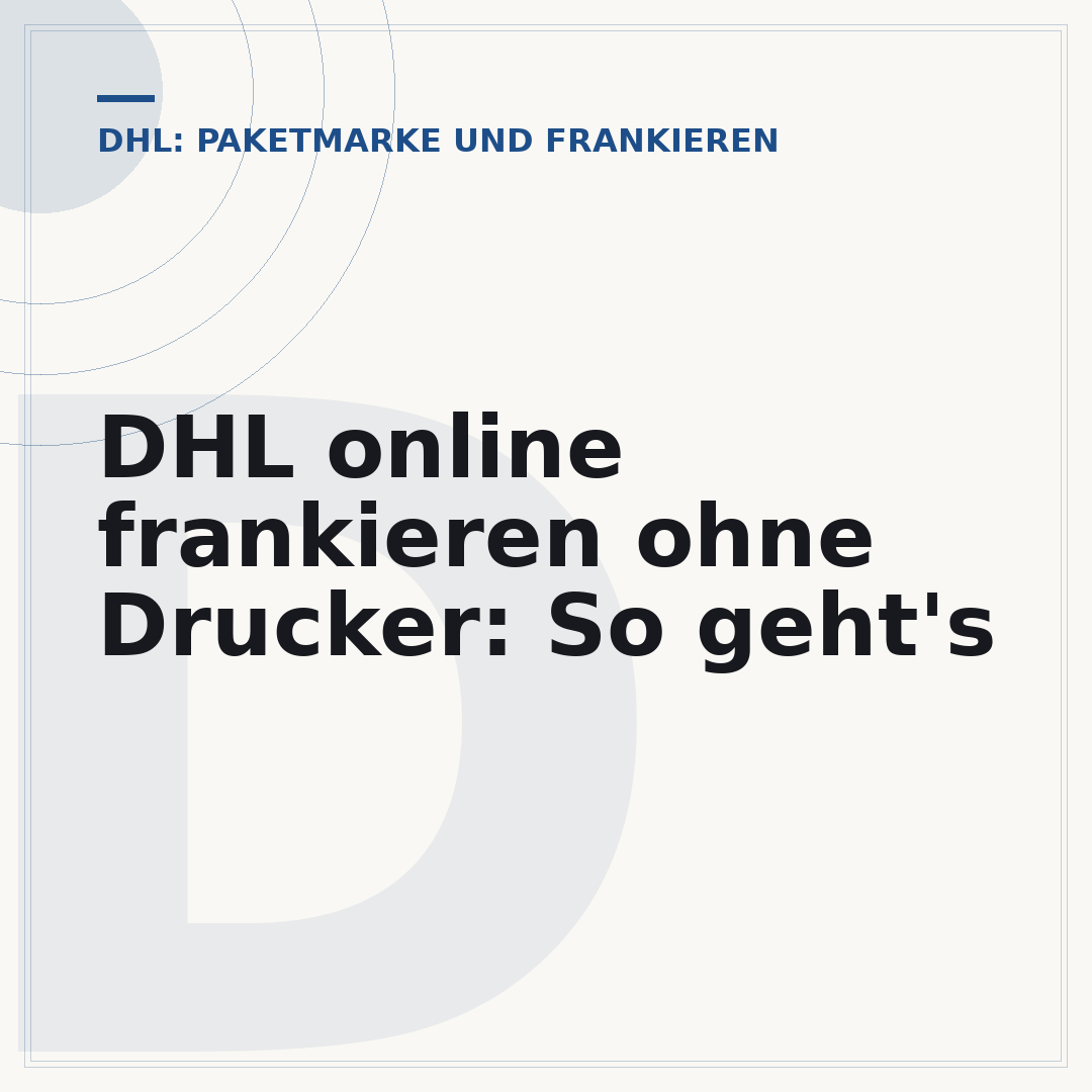 DHL online frankieren ohne Drucker: So geht's