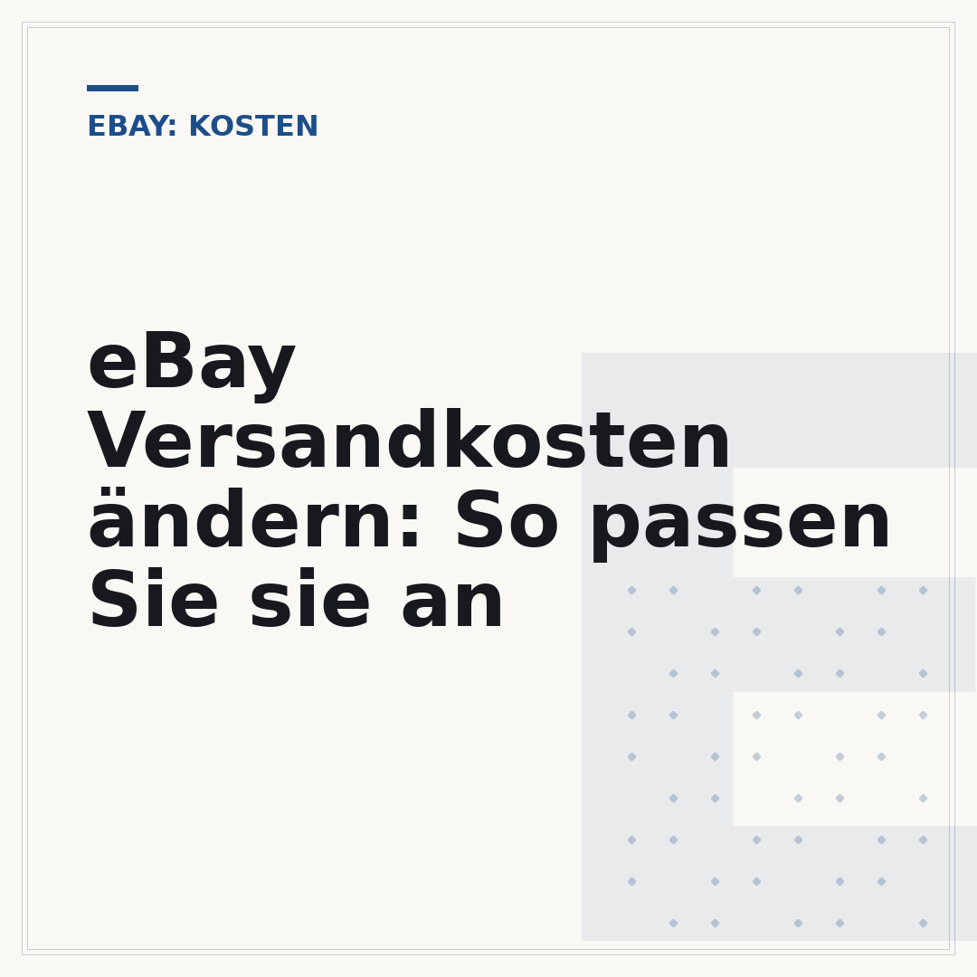 eBay Versandkosten ändern: So passen Sie sie an