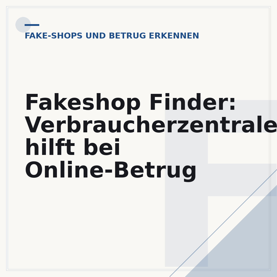 Fakeshop Finder: Verbraucherzentrale hilft bei Online-Betrug