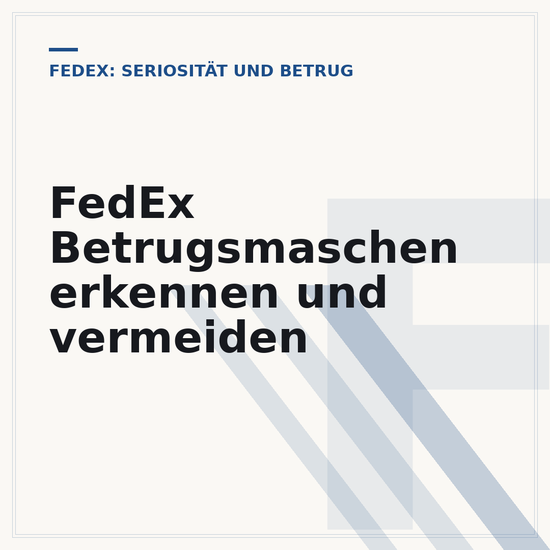 FedEx Betrugsmaschen erkennen und vermeiden