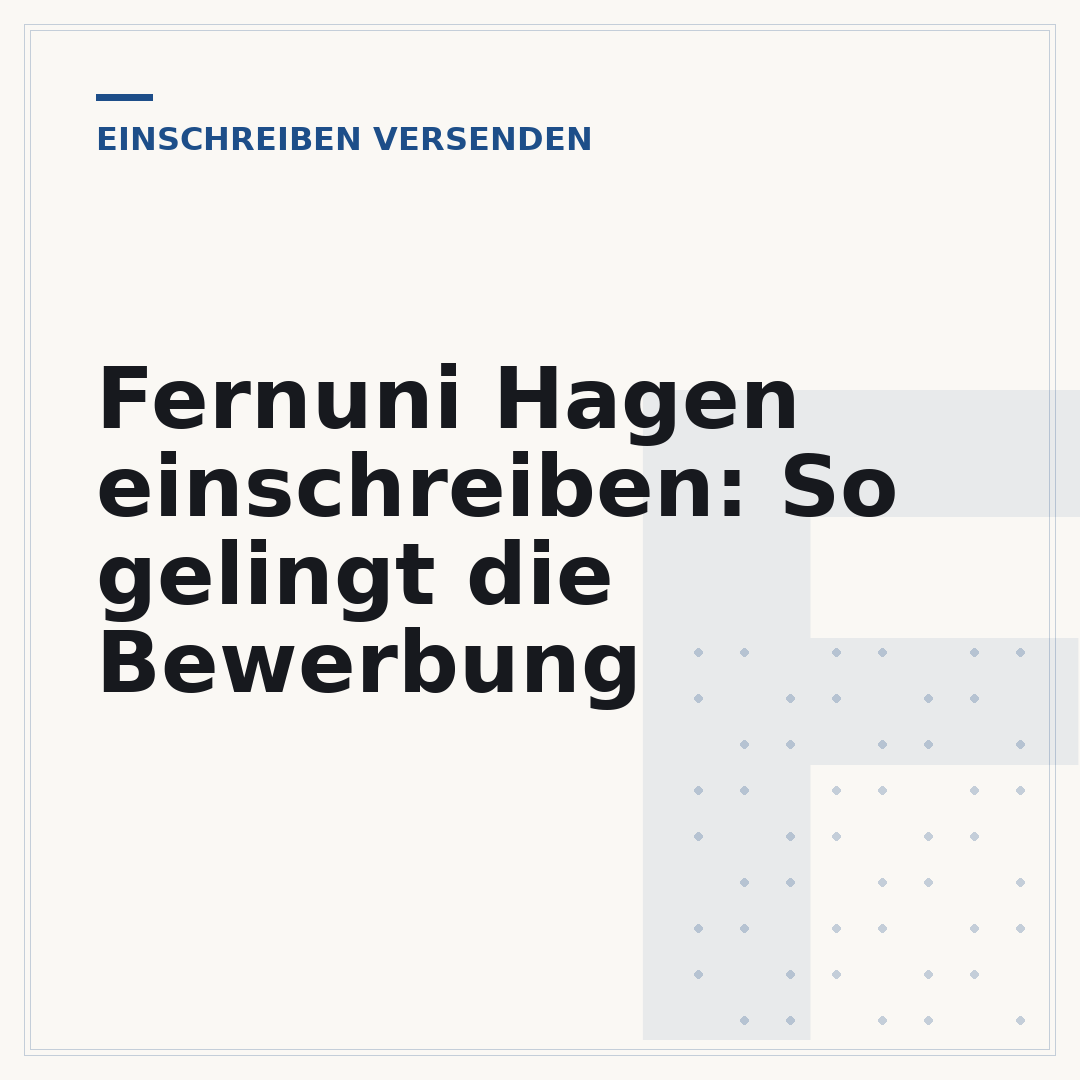Fernuni Hagen einschreiben: So gelingt die Bewerbung