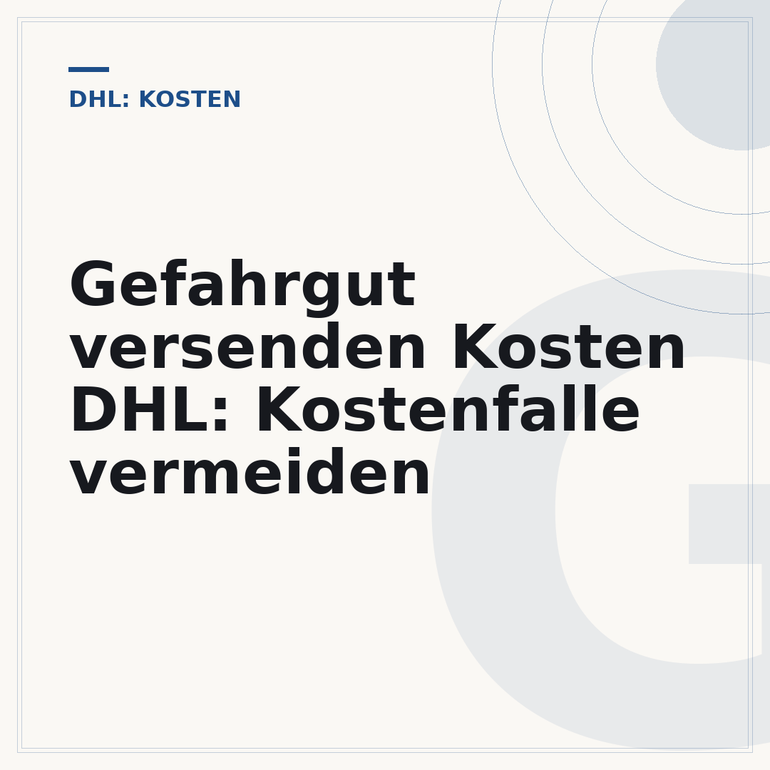 Gefahrgut versenden Kosten DHL: Kostenfalle vermeiden