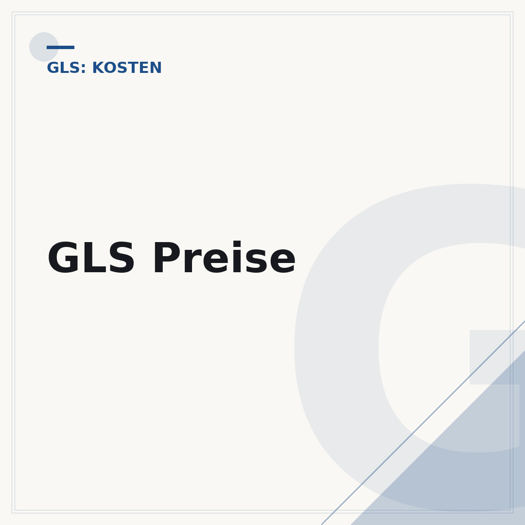 GLS Preise