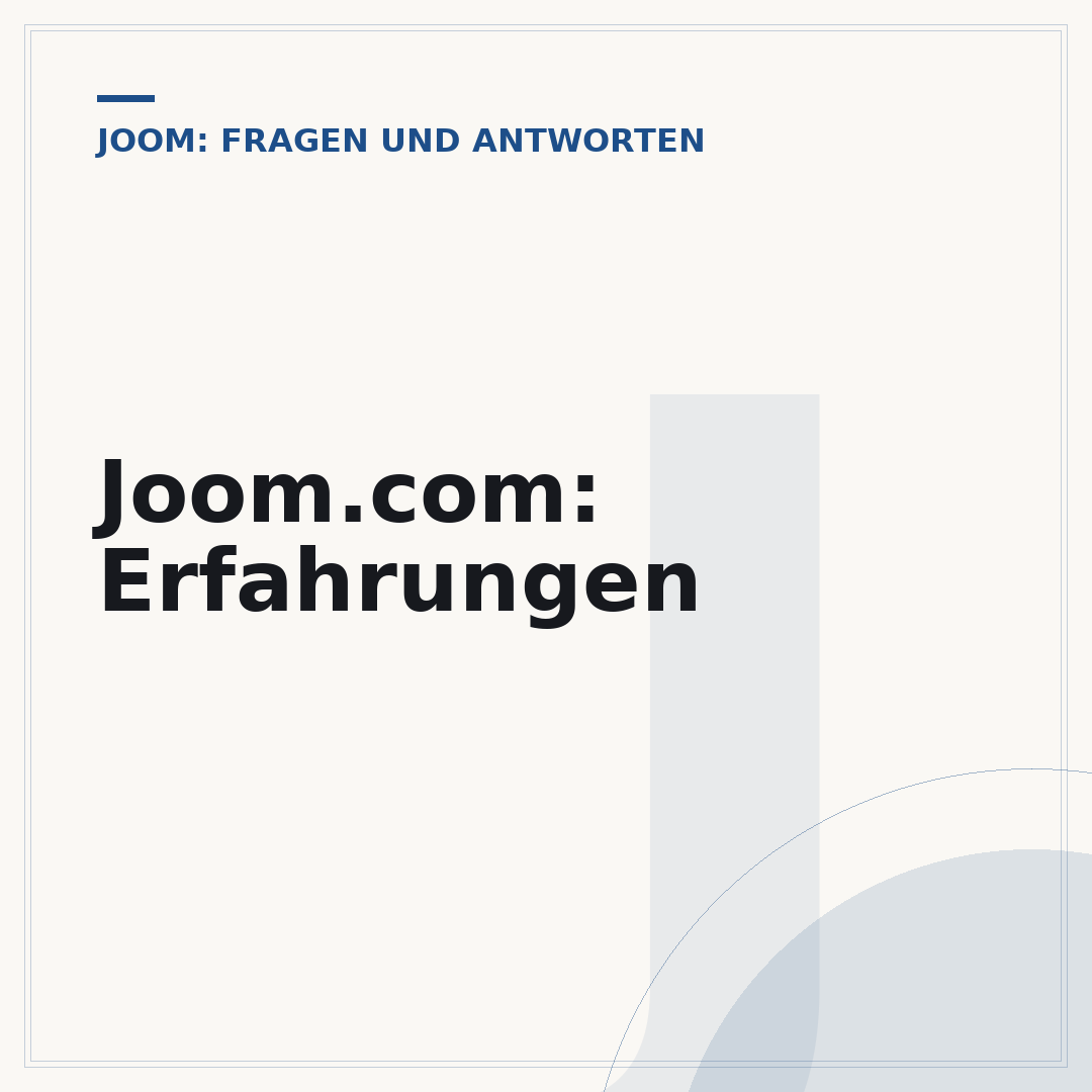 Joom.com: Erfahrungen