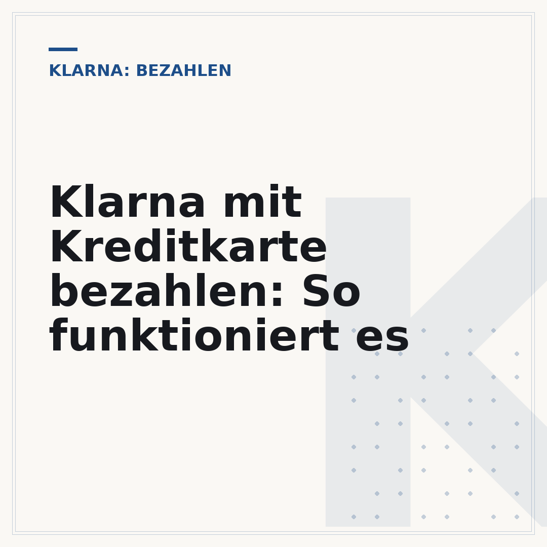 Klarna mit Kreditkarte bezahlen: So funktioniert es