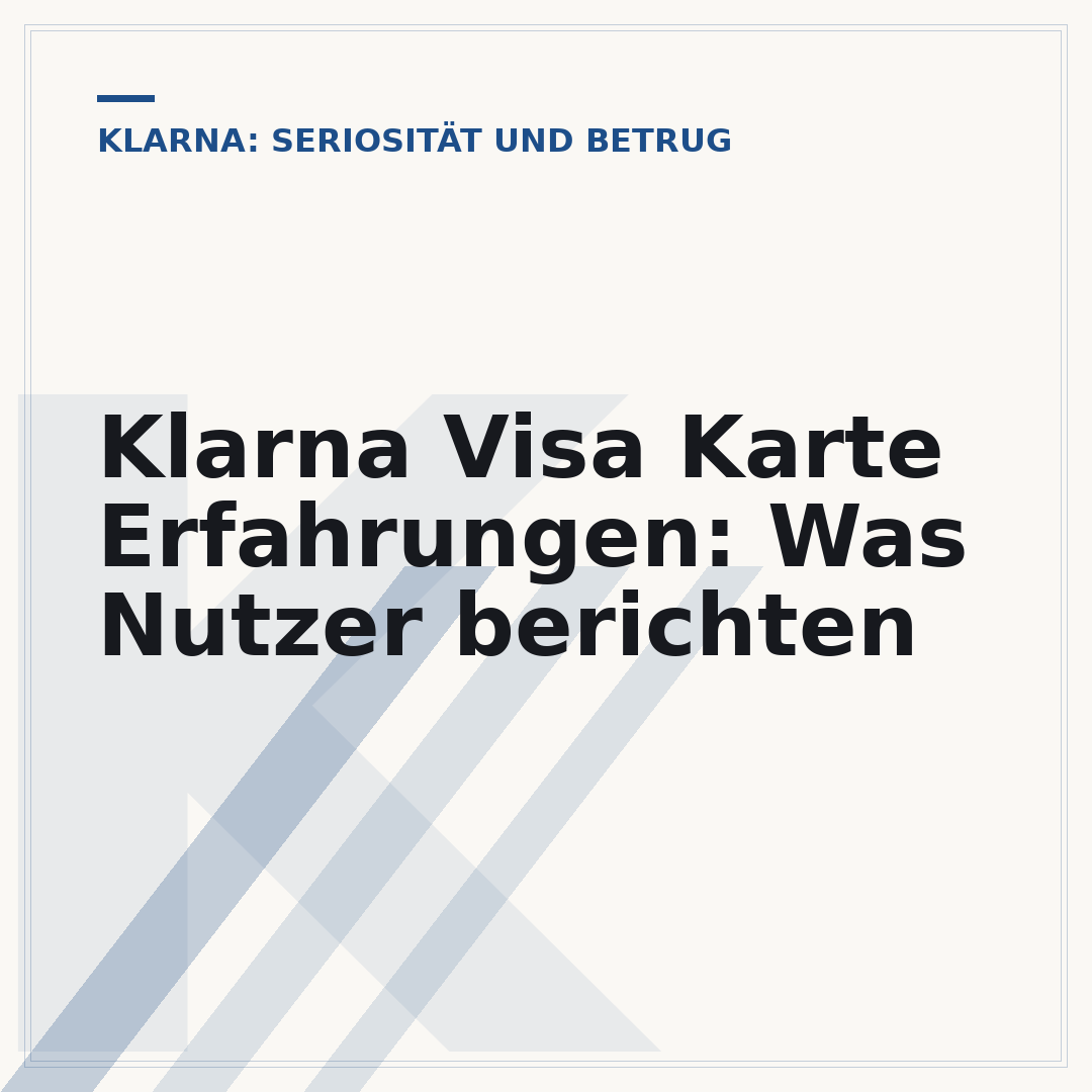 Klarna Visa Karte Erfahrungen: Was Nutzer berichten