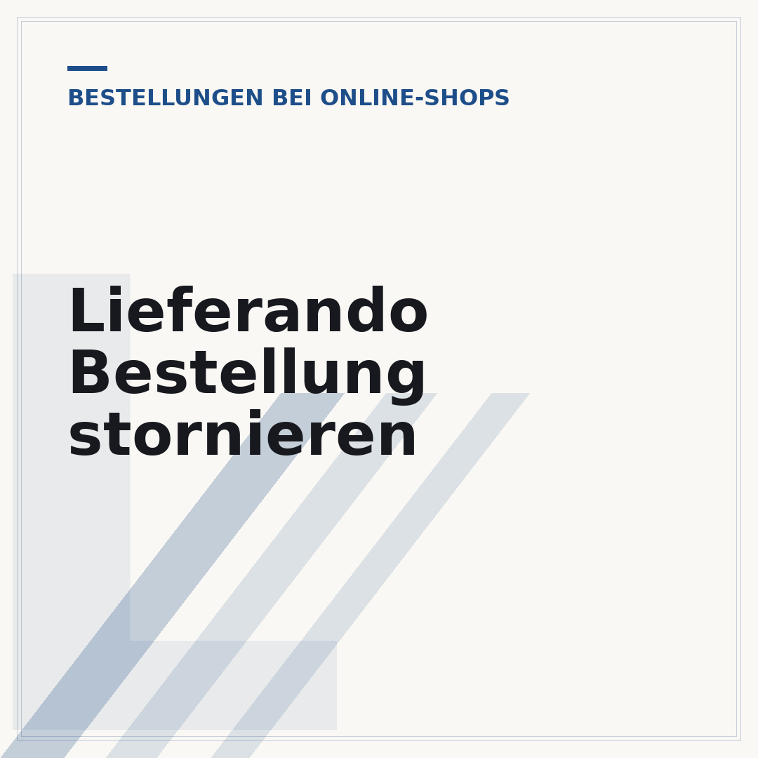 Lieferando Bestellung stornieren