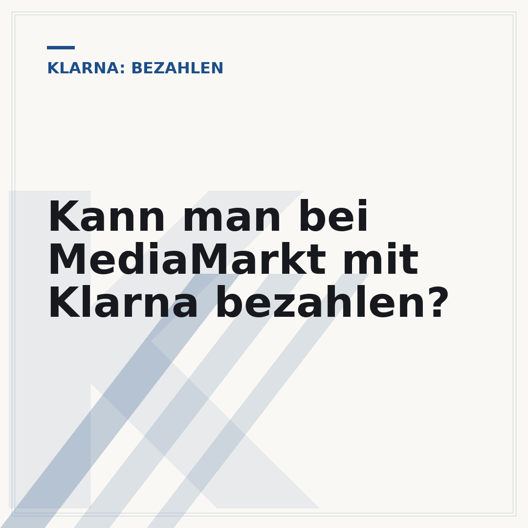 Kann man bei MediaMarkt mit Klarna bezahlen?