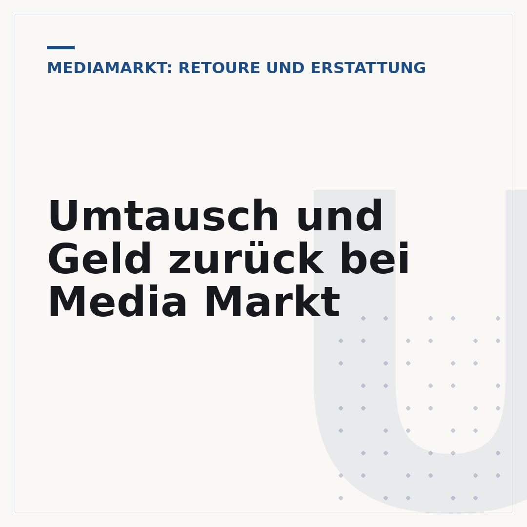 Umtausch und Geld zurück bei Media Markt