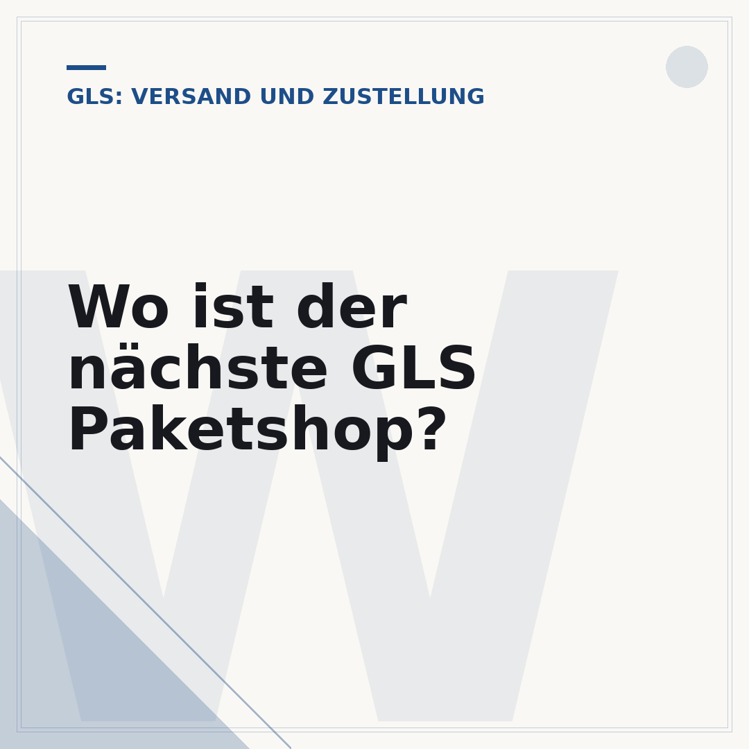 Wo ist der nächste GLS Paketshop?