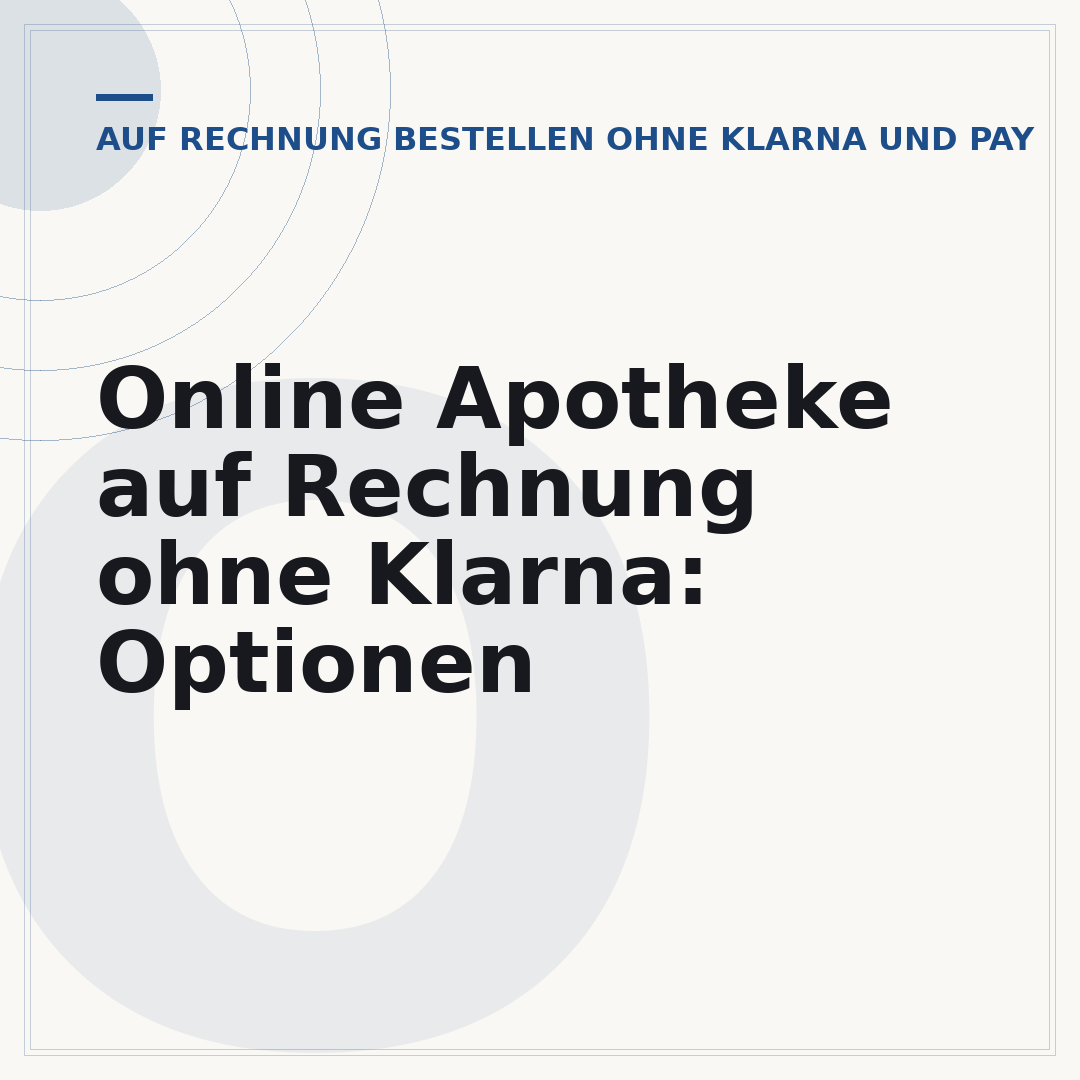 Online Apotheke auf Rechnung ohne Klarna: Optionen