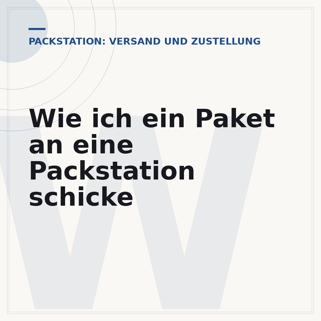 Wie ich ein Paket an eine Packstation schicke