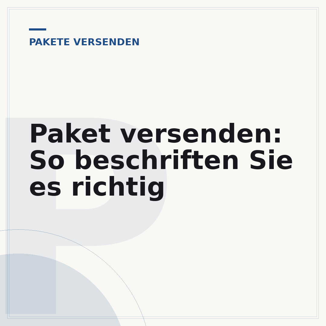 Paket versenden: So beschriften Sie es richtig