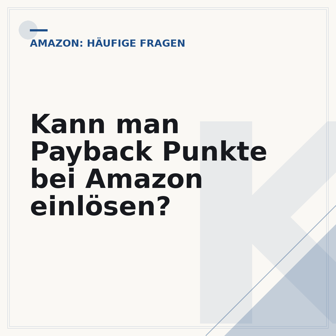 Kann man Payback Punkte bei Amazon einlösen?