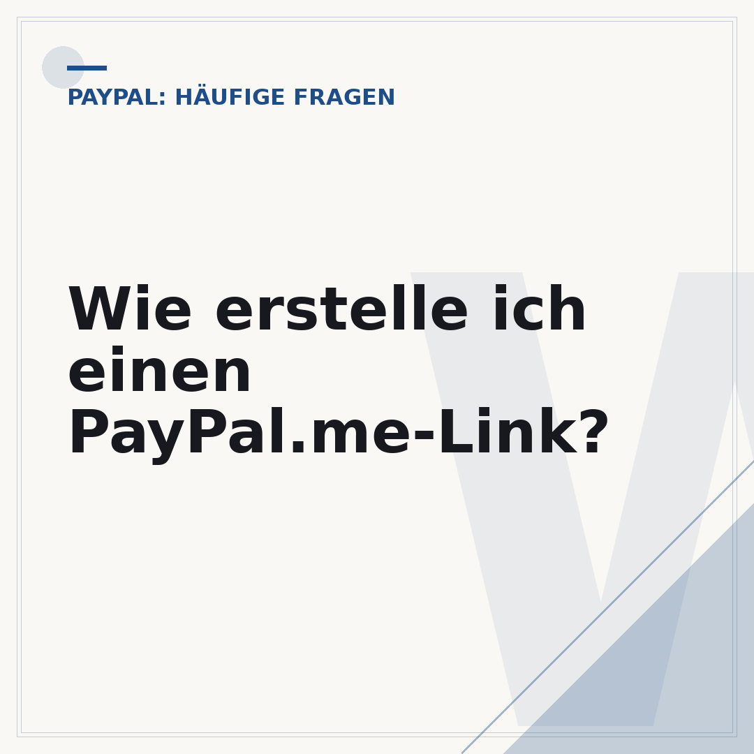 Wie erstelle ich einen PayPal.me-Link?