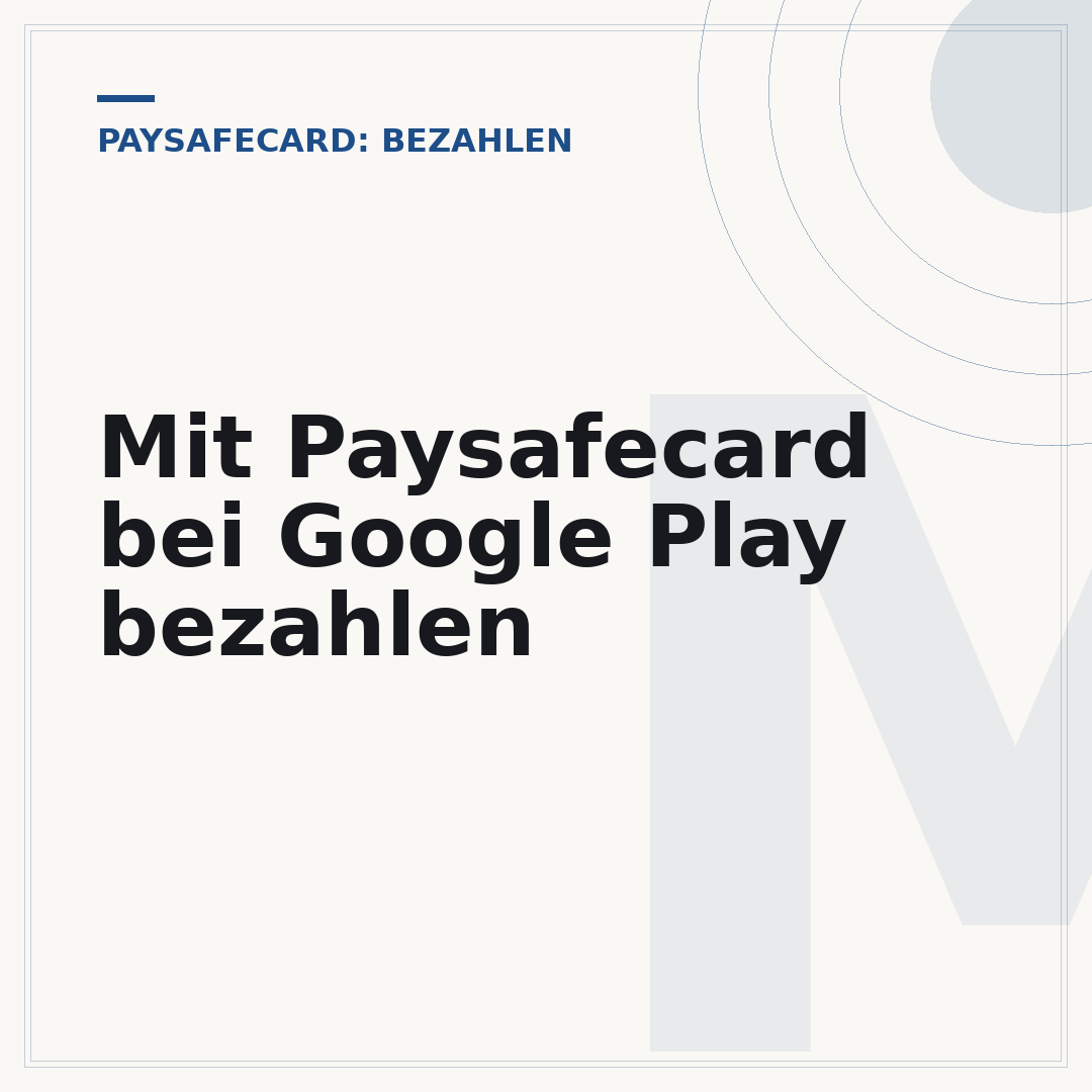 Mit Paysafecard bei Google Play bezahlen