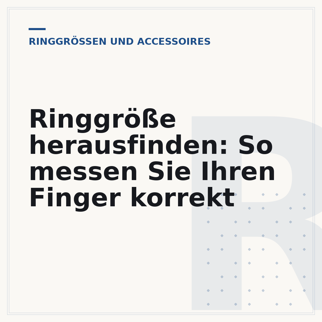 Ringgröße herausfinden: So messen Sie Ihren Finger korrekt