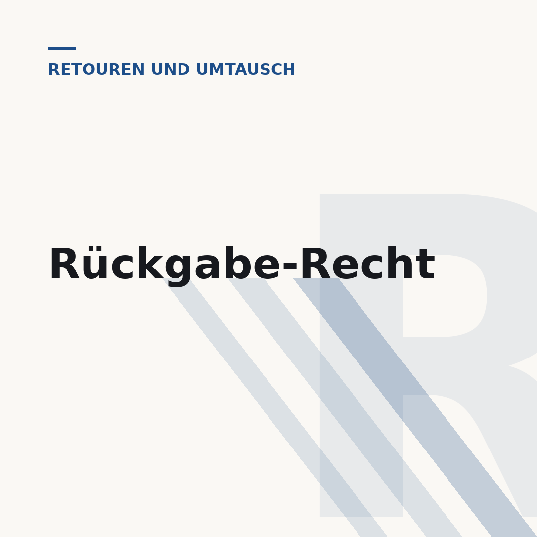Rückgabe-Recht
