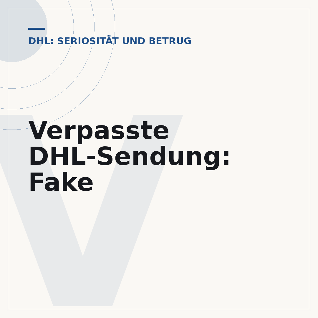 Verpasste DHL-Sendung: Fake