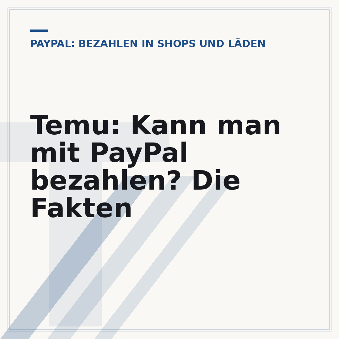 Temu: Kann man mit PayPal bezahlen? Die Fakten