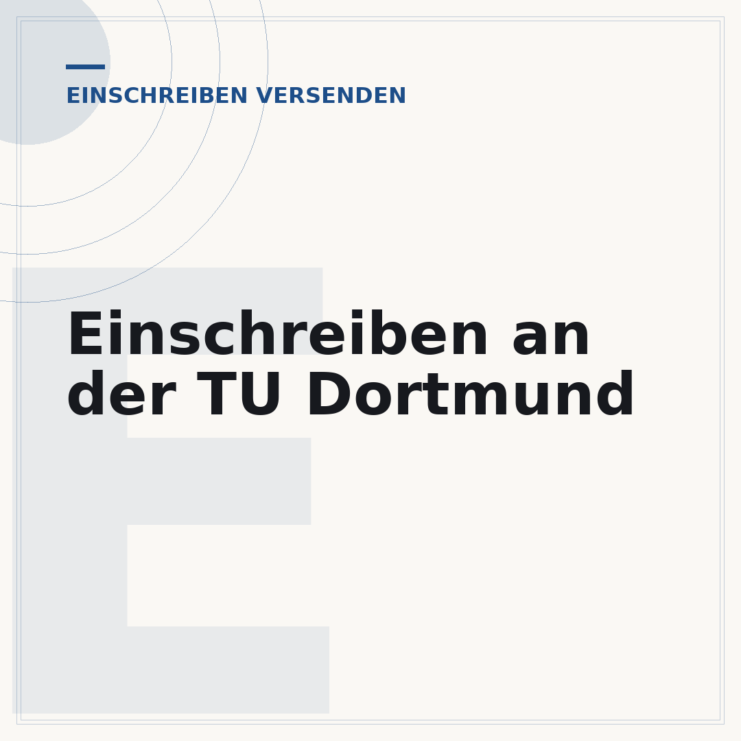 Einschreiben an der TU Dortmund