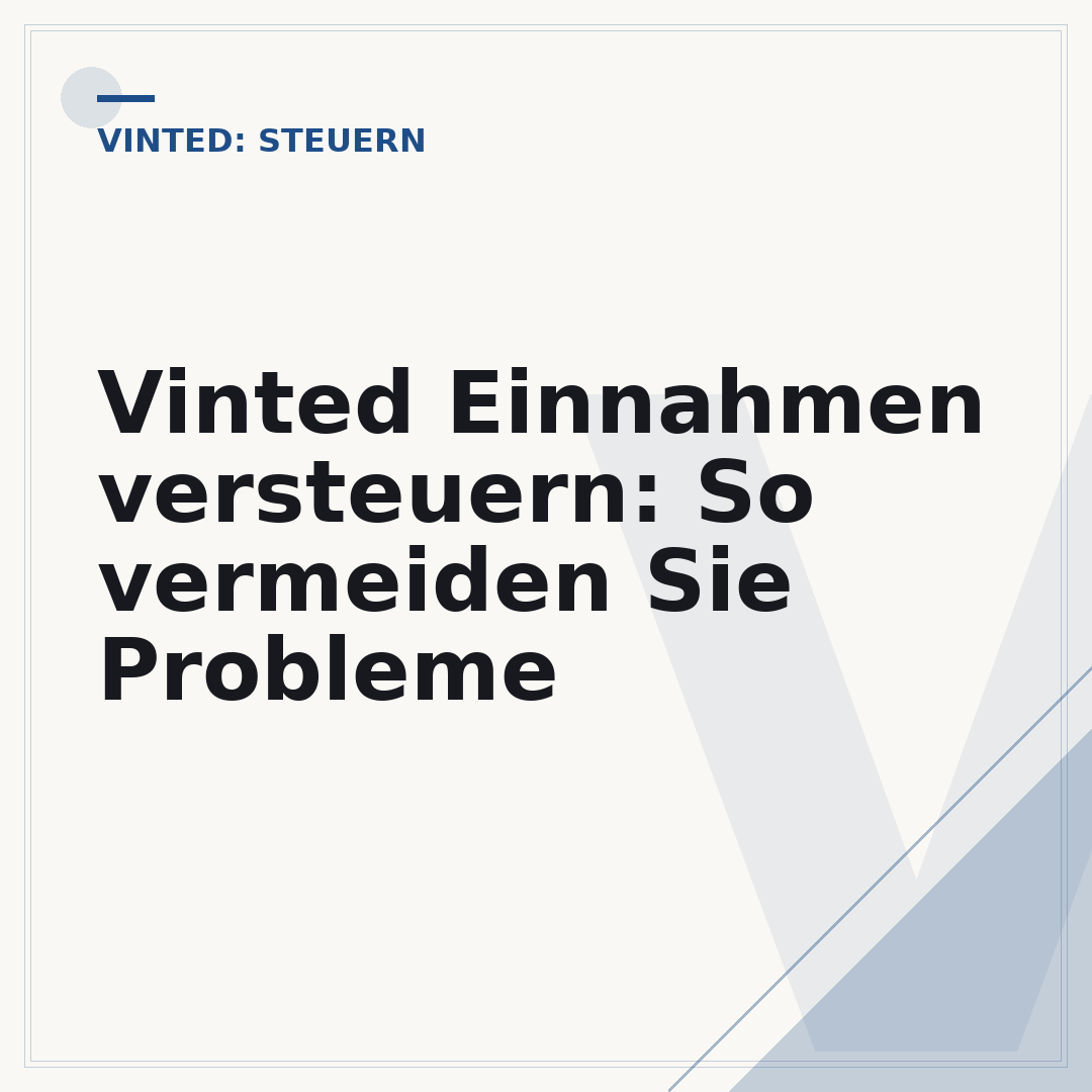 Vinted Einnahmen versteuern: So vermeiden Sie Probleme